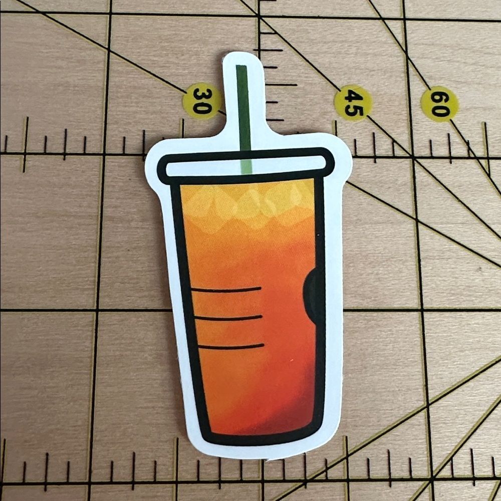 💜13/$13 +Bundle Sticker Sale| Refresher Lemonade Starbucks Waterproof Sticker